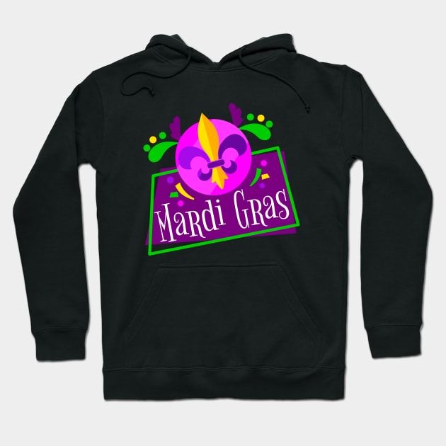 Mardi Gras Hoodie by Family of siblings